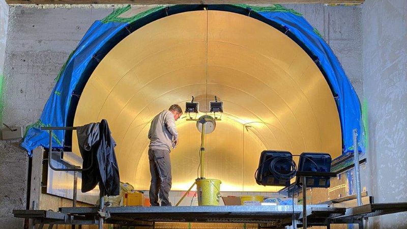Arbeiten unter dem Gewölbe