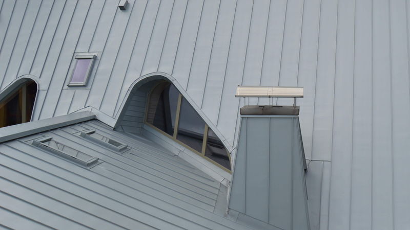 Neues Dach Waldorfschule_Blechbearbeitung