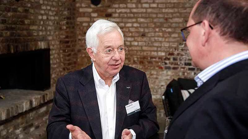 Christoph Kahl, Jamestown, im Gespräch mit Moderator Steffen Uttich (Foto: Detlef Szillat)