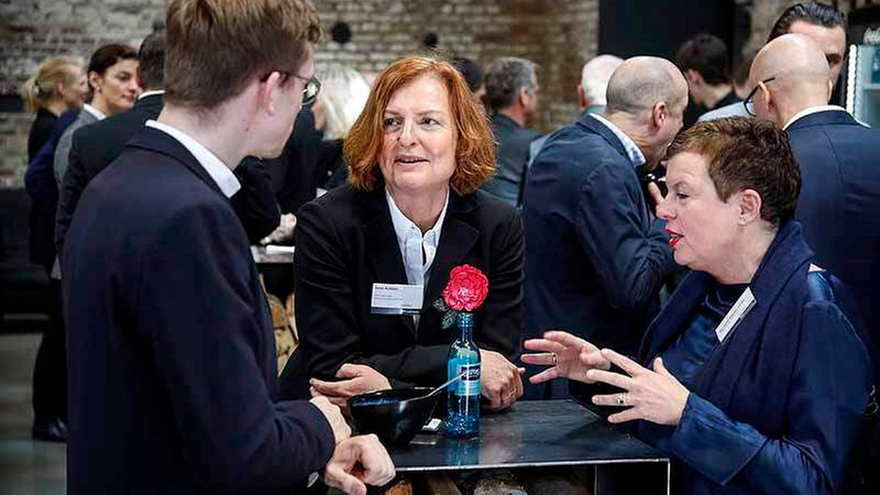 Zeit zum Netzwerken: Helge Gernhardt, Taurecon, Anne Keilholz, Stadt und Land, mit Dorothee Wetzler-Stöbe (Foto: Detlef Szillat)