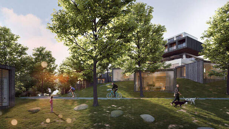 In den Harburger Bergen befindet sich ein Full-Service Hotel in Planung (Bild: Renner Hainke Wirth Zirn Architekten)