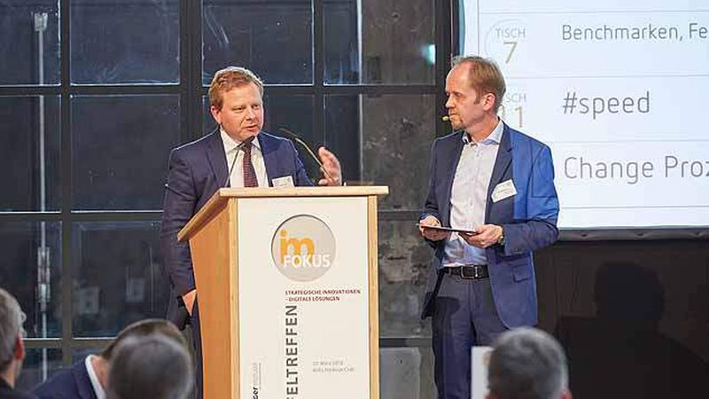 Sascha Klaus, Berlin Hyp, berichtete vom digitalen Wandel in seiner Bank (Foto: Axel Schulten/immobilienmanager.de)