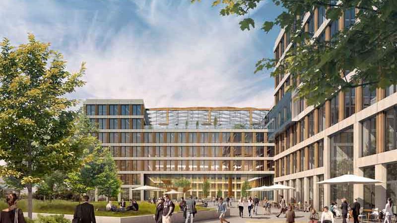 Geplantes Büroensemble von Edge Technologies am Berliner Südkreuz (Foto: Edge Technologies)