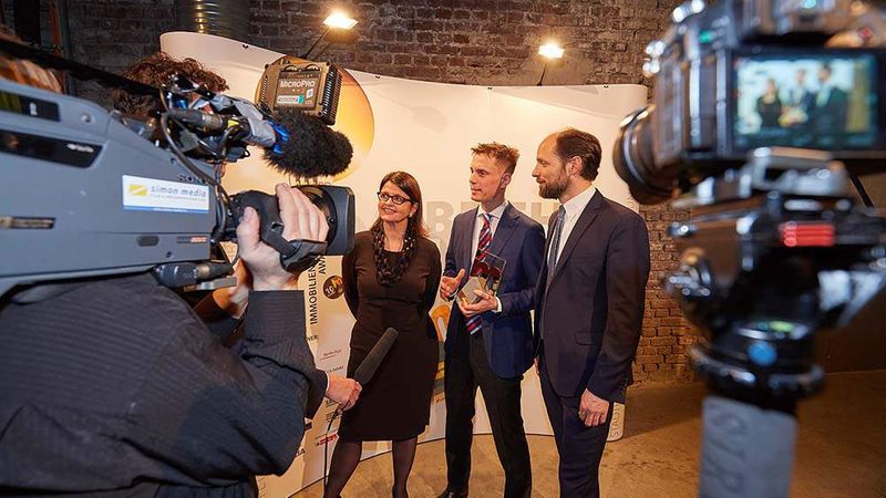 Siegerinterview mit dem Team von Architrave (Foto: Axel Schulten/immobilienmanager.de)
