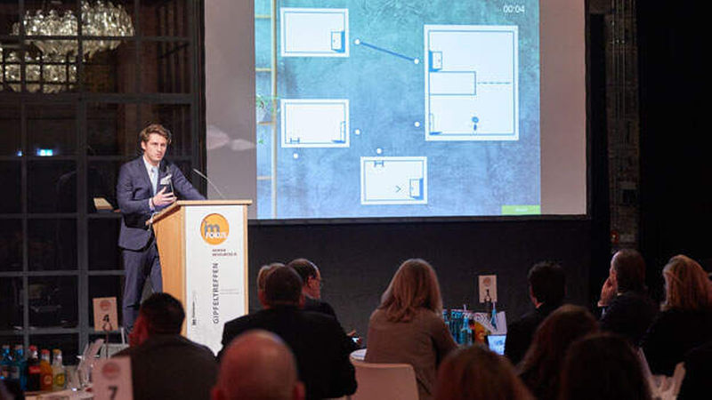 Playtime! Das Gaming-Tool von synexs veranschaulichte spielerisch den neuen Unternehmensansatz - das Publikum machte gerne mit.