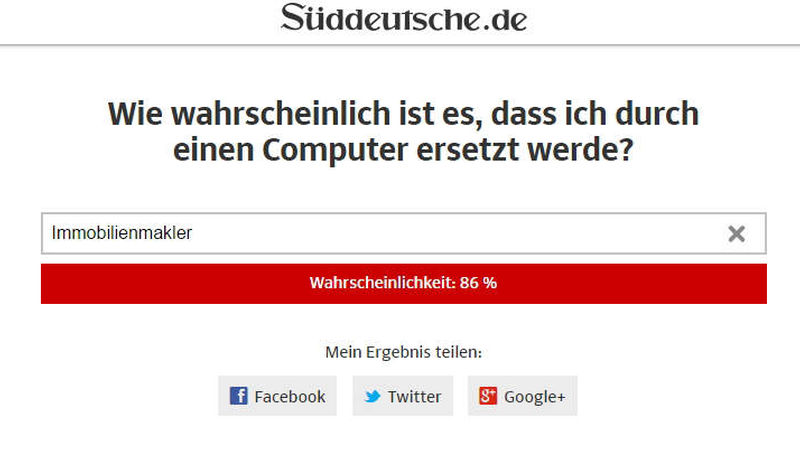 Der Job des Immobilienmaklers hat sich durch Digitalisierung und ständig neue Online-Angebote bereits heute stark verändert (Foto: immobilienmanager/sueddeutsche.de)