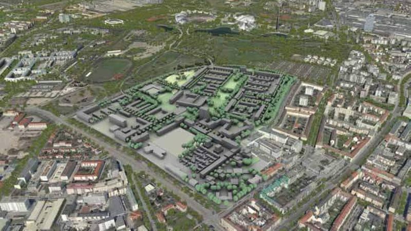 Auch die städtebauliche Entwicklung am Ackermannbogen in München gehört zu den Finalisten des ULI Germany Award for Excellence (Bild: Landeshauptstadt München)