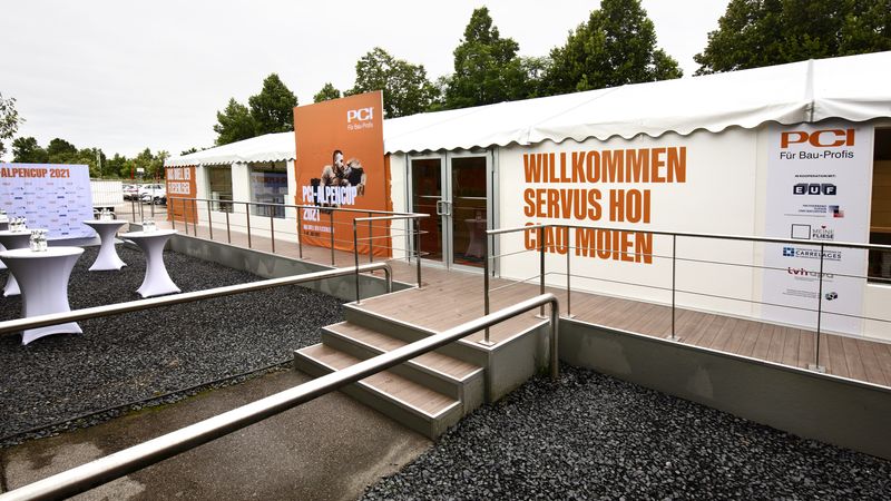In der Wettkampfarena ...