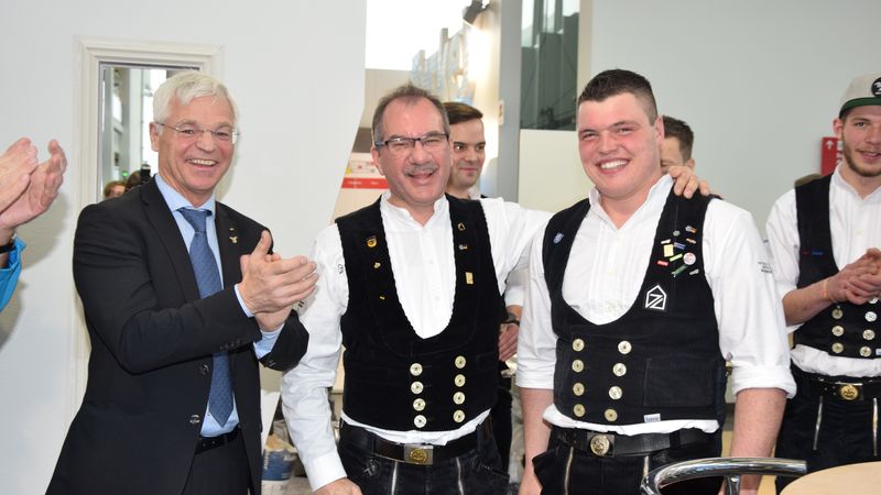 Aicher, Bernardi und Hofacker. Bild: Zimmerer Nationalmannschaft