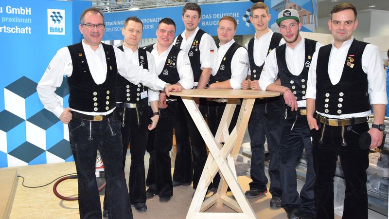 Teamleiter und Trainern 2017. Bild: Zimmerer Nationalmannschaft