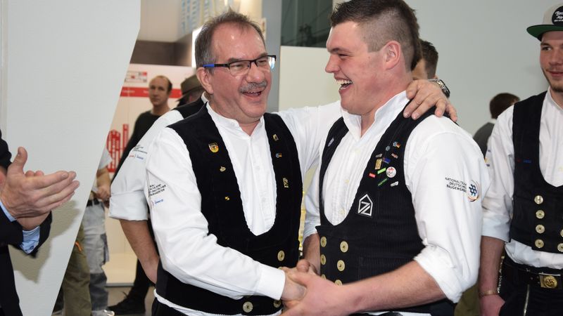 Bernardi und Hofacker. Bild: Zimmerer Nationalmannschaft