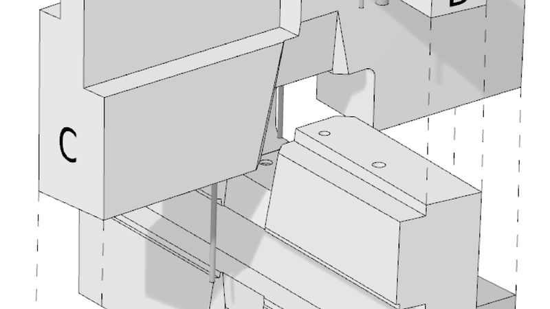 Explosionszeichnung S1 Knoten mit ABCD-Lagen. Foto: Blumer Lehmann
