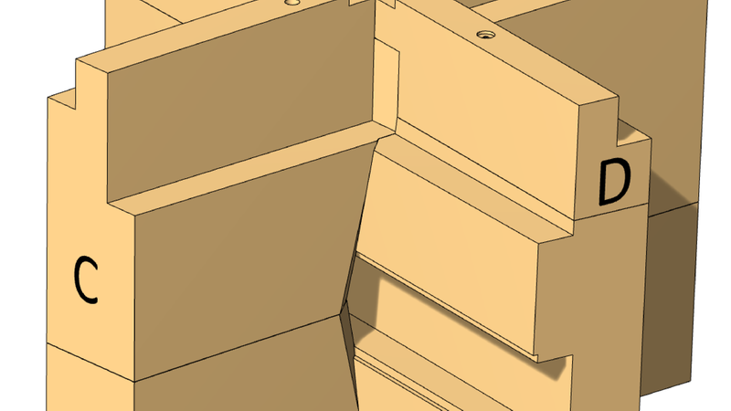 S1 Knoten mit ABCD-Lagen. Foto: Blumer Lehmann