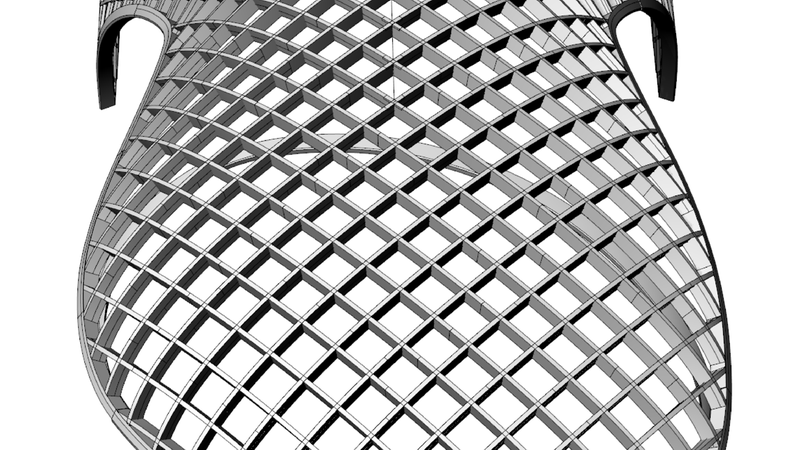 Technische Zeichnung S1 Perspektive Balkonauslässe. Foto: Blumer Lehmann