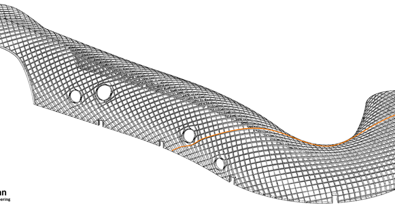 S1 Pespektive Strang115 längster Träger. Foto: Blumer Lehmann