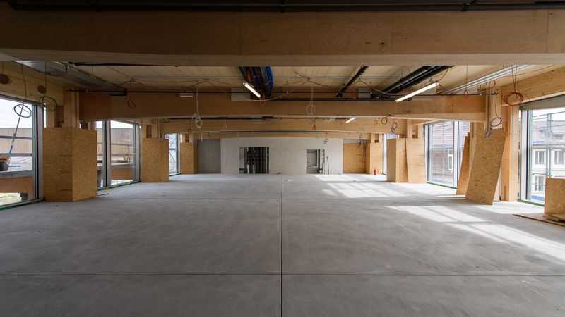 Blick ins Omega GebäudeFoto: Blumer-Lehmann AG