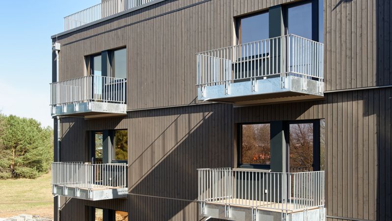 Zu einem Großteil sind die Wohnungen mit Balkon oder Terrasse ausgestattet. Foto: Brünninghoff