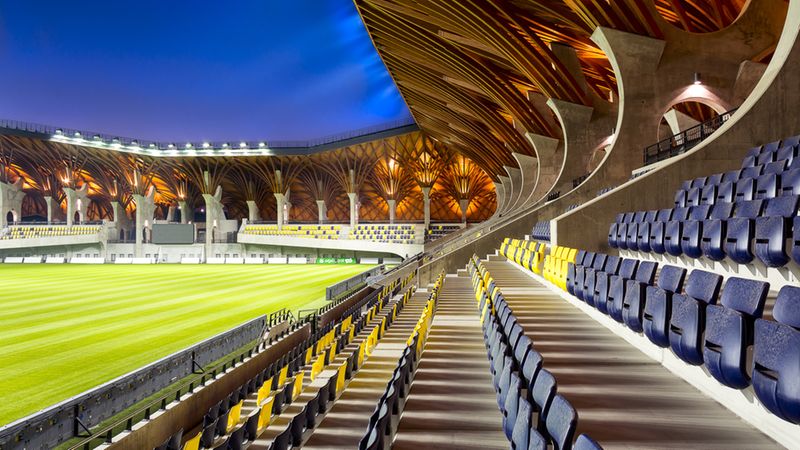 Fussballstadion Felcsút Rubner Holzbau (4)