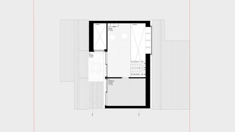 Dachgeschoss Pergolahaus rundzwei Architekten BDA Berlin