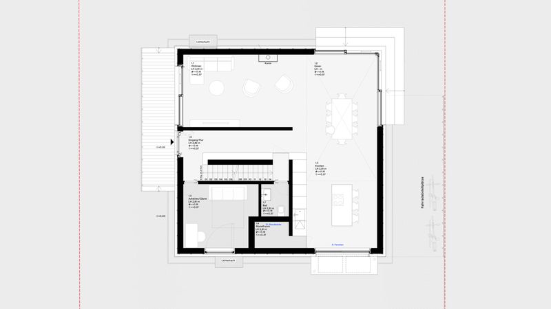 Erdgeschoss Pergolahaus rundzwei Architekten BDA Berlin