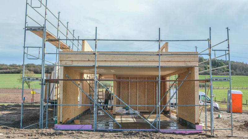 Holzrahmenbau. Foto: Nina und Michael Bohl/Wolfhagen