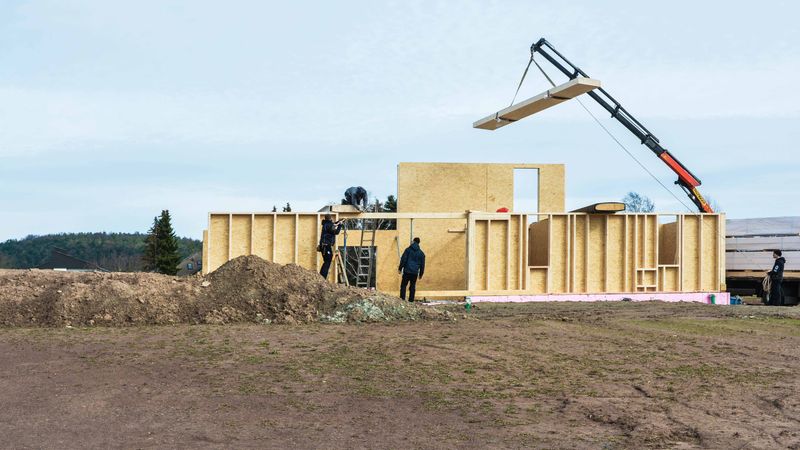 Holzrahmenbau. Foto: Nina und Michael Bohl/Wolfhagen