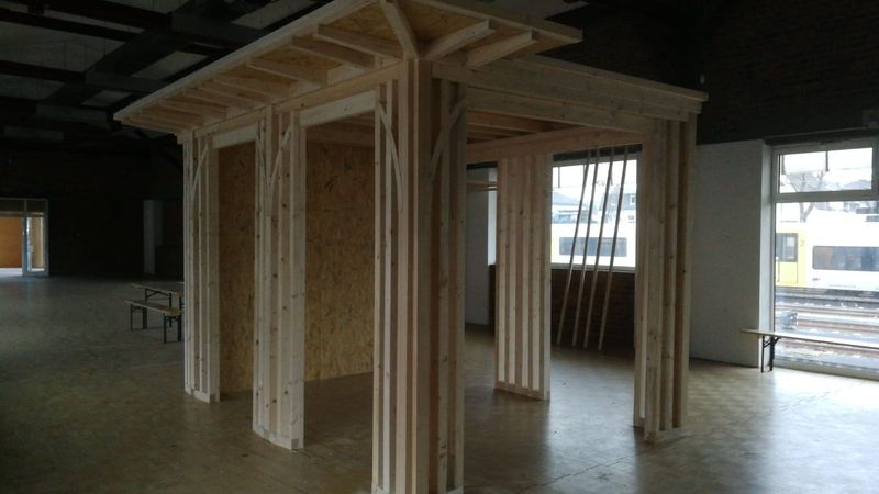 Pirmin Jung Güterbahnhof Remage Boxenmontage. Foto: Pirmin Jung