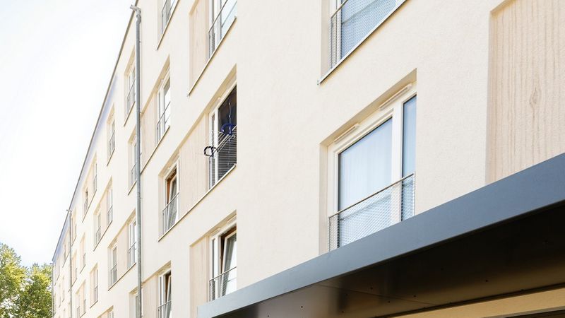 Die Fassadengestaltung sorgt für ein lebendiges Gesamtbild. Foto: Brüninghoff