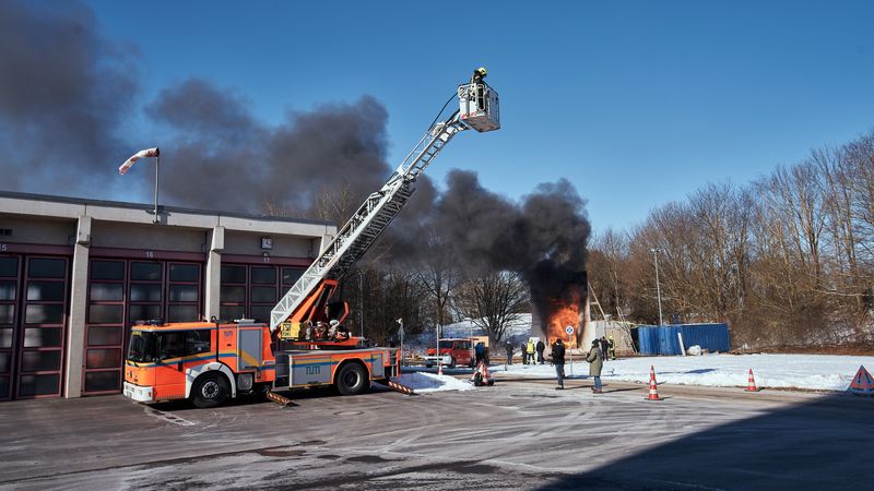 TU München Brandversuch TIMpuls Garching 2021