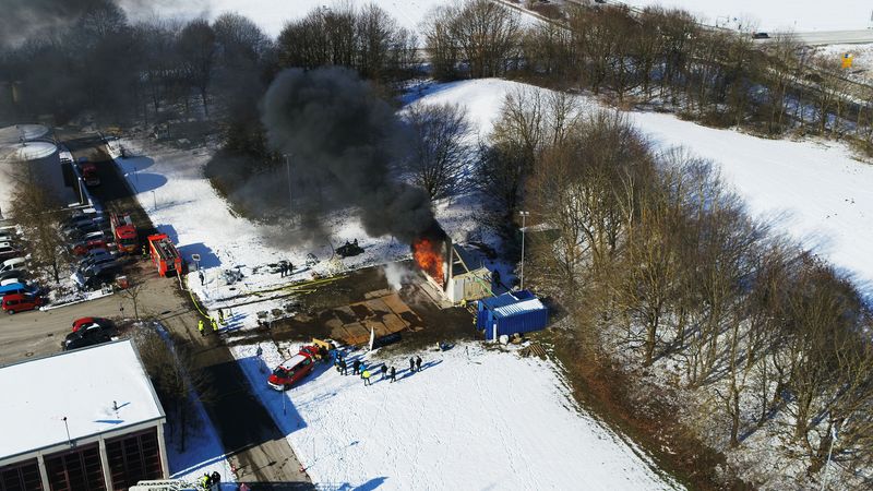 TU München Brandversuch TIMpuls Garching 2021