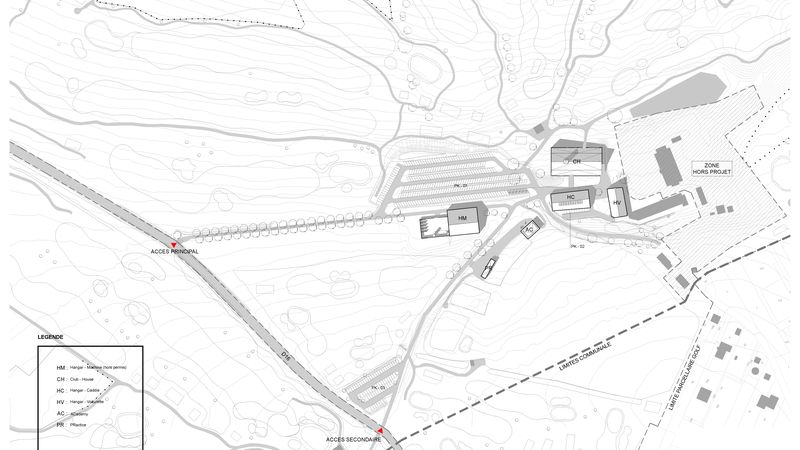 Golf Saint Apolliniare: Situationsplan. Layout: DeAarchitectes
