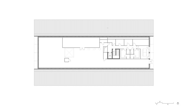 Clubhaus Golf Saint Apolliniare: Dachgeschoss. Foto: DeAarchitectes