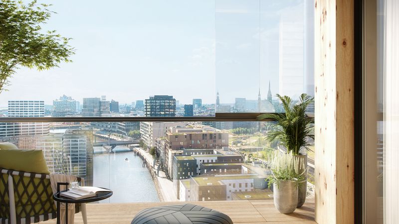 Roots: Baustart bei Deutschlands höchstem Holzhaus. Foto: Garbe Immobilien-Projekt