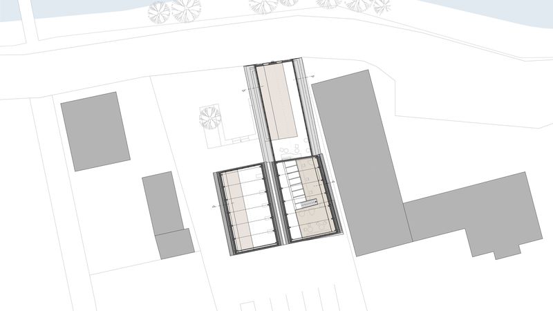 Grundriss OG M 1:500 (Ausschnitt /gezeichnet im Maßstab 1:200). Foto: Schlicht Lamprecht Architekten