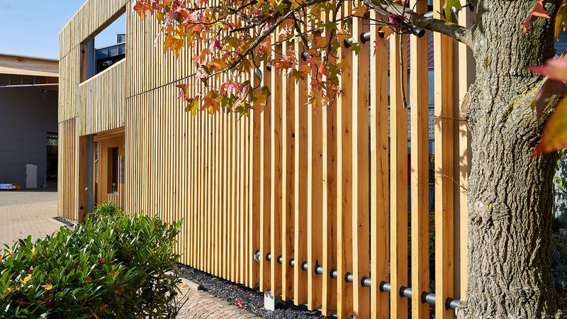 Freistehendes Fassadensystem 2019. Foto: Andreas Scholer / baustellenfotograf.de