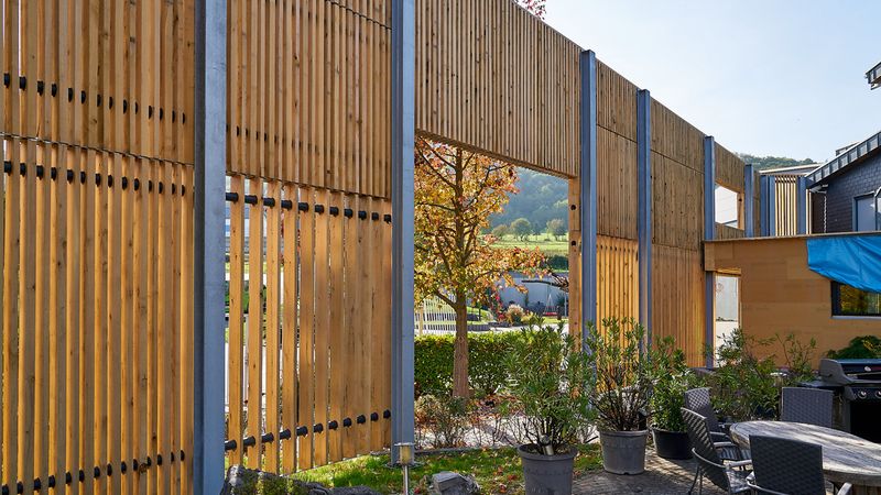 Freistehendes Fassadensystem 2019. Foto: Andreas Scholer / baustellenfotograf.de