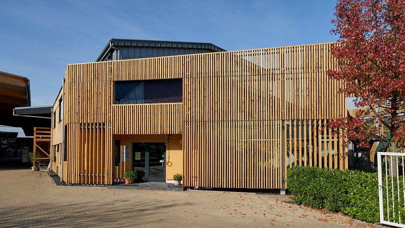 Freistehendes Fassadensystem 2019. Foto: Andreas Scholer / baustellenfotograf.de