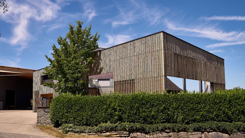 Freistehendes Fassadensystem 2020. Foto: Andreas Scholer / baustellenfotograf.de