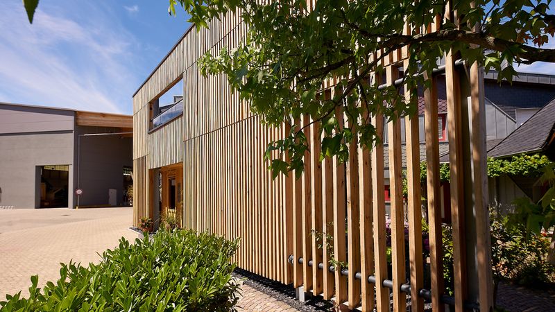 Freistehendes Fassadensystem 2020. Foto: Andreas Scholer / baustellenfotograf.de