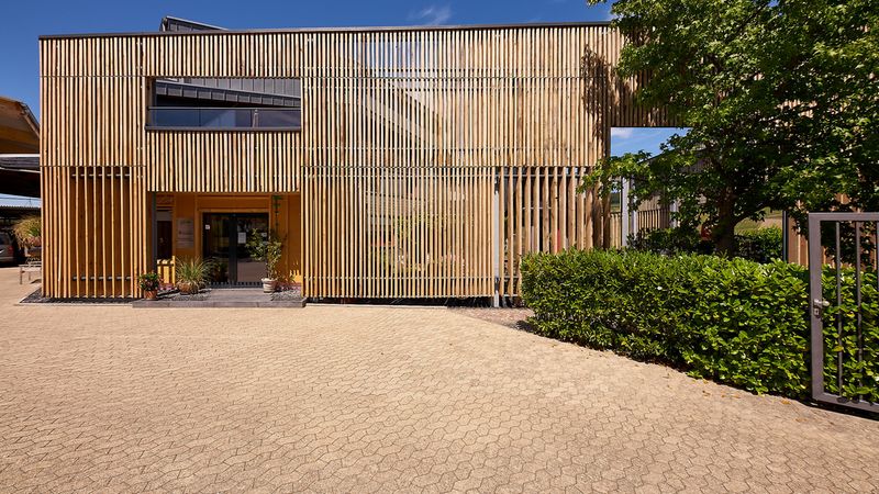 Freistehendes Fassadensystem 2020. Foto: Andreas Scholer / baustellenfotograf.de