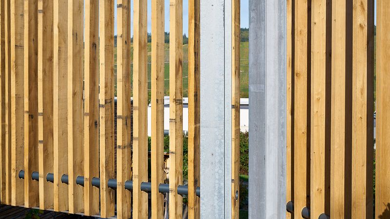 Freistehendes Fassadensystem 2019. Foto: Andreas Scholer / baustellenfotograf.de