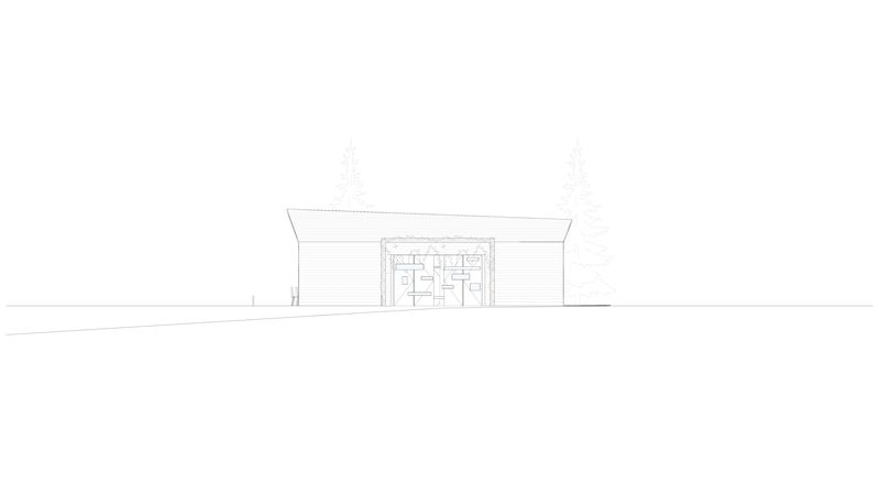 Ansicht Süd, Seehütte Völs am Schlern, Südtirol. Foto: noa* network of architecture