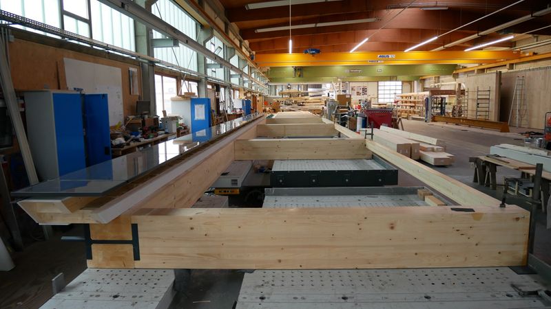 Pfosten-Riegel-Konstruktion. Foto: Brüninghoff