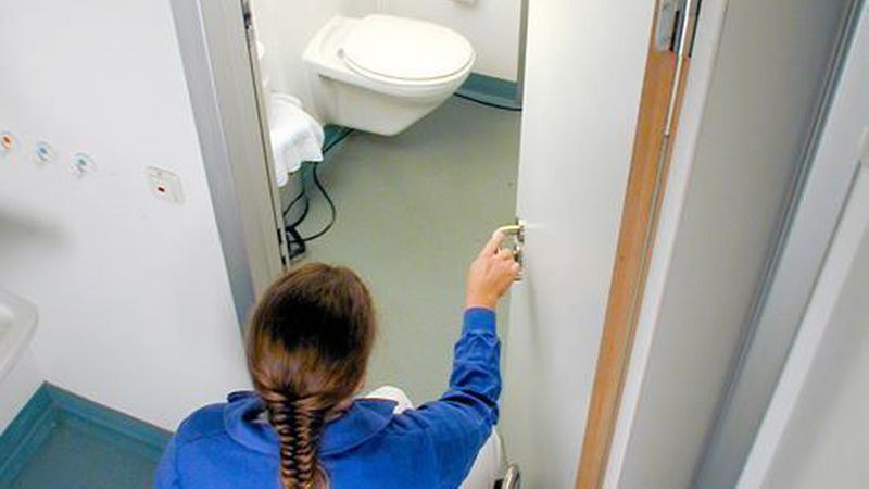 Zweitens hat die Tür nicht den großen Schwenkbereich einer normalen Tür.Foto: Küffner