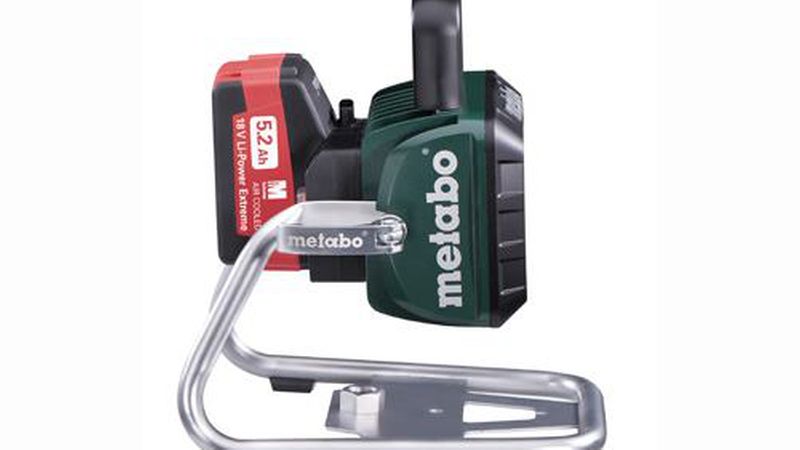 Die leistungsfähigen Akkus mit einer hohen Amperestundenzahl sorgen für lange Arbeitszeiten. Regelbare Lichtstärken verstärken den Effekt noch. (Bild: Metabo)