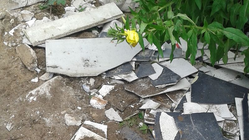 Asbestprodukte dürfen nicht zerbrochen werden, weil dabei unkontrolliert Fasern freigesetzt werden, die zur Gefahr für alle werden können, die sich in der direkten Umgebung befinden.