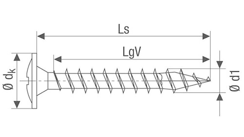Der Tellerkopf sorgt für den höchsten Anpresszug zwischen zwei Bauteilen. Er findet überwiegend im konstruktiven Holzbau Anwendung. (Bild: Spax International)