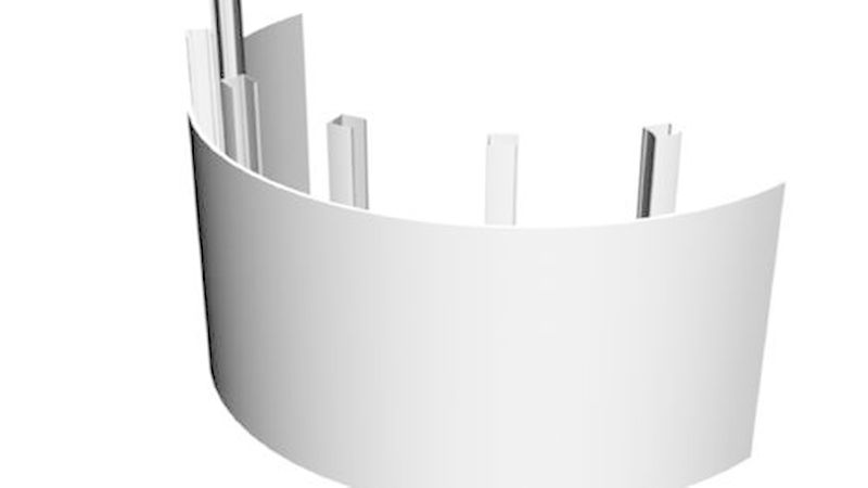 Konvexe (äußere) Krümmung der Platte.