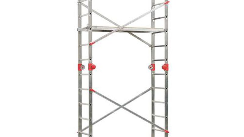 Multifunktionsgerüst mit 4,40 m Arbeitshöhe. (Bild: Hailo)