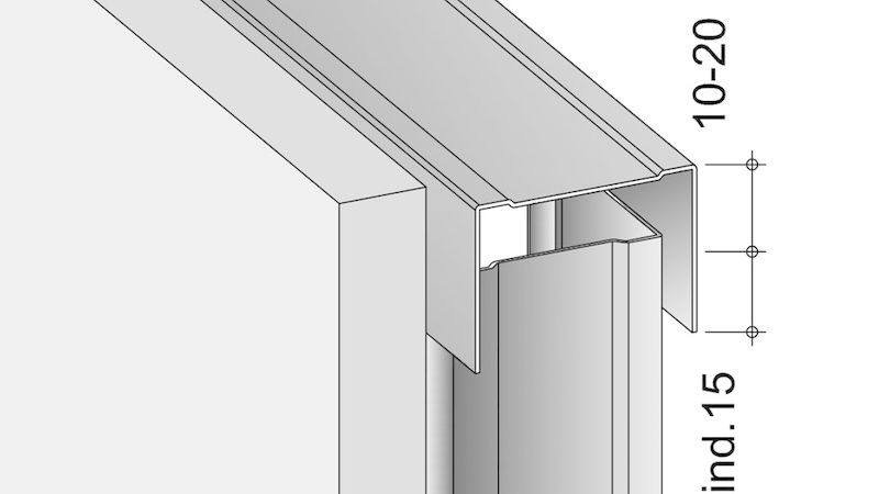 Um Bauteilbewegungen auszugleichen, sollten die CW-Ständerprofile um 15 Millimeter verkürzt in das UW-Anschlussprofil eingestellt werden. (Bild: Peter Wachs)